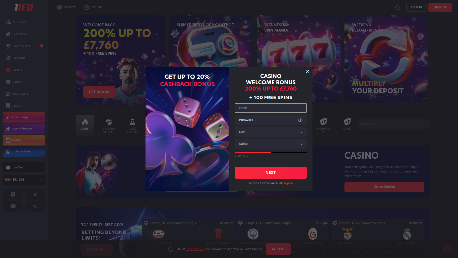 1Red desktop screenshot