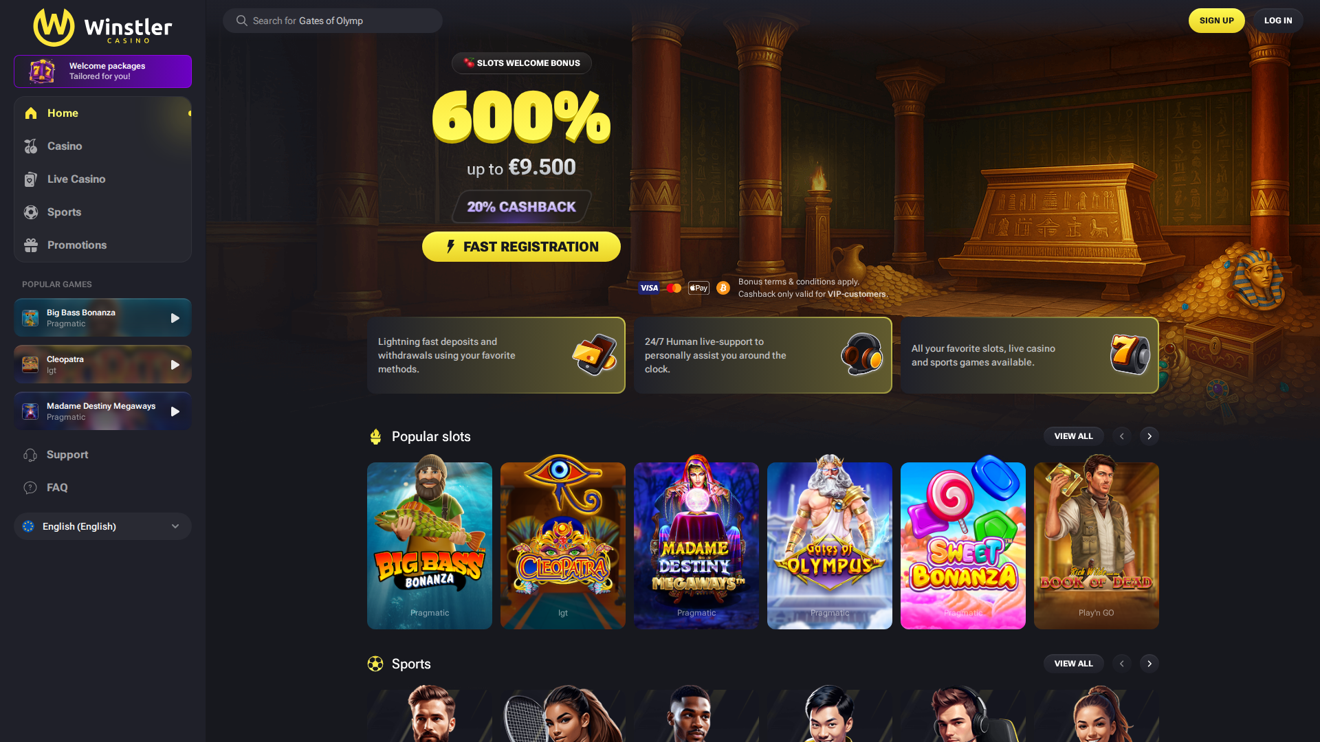Winstler desktop screenshot